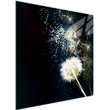 Glasofenschutzplatte 50x52 Blume (1/5)
