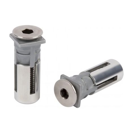 Locinox – Fixation Quick-fix en acier inoxydable pour clôtures et portails – Résistante à la corrosion – Installation rapide – Pour extérieur