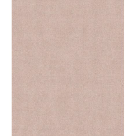 Papier peint uni effet toile lin vieux rose (1/2)
