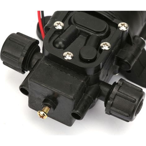Pompe à diaphragme haute pression 70W 12V DC, auto-amorçante 6L/min avec raccords filetés des deux côtés (1/5)