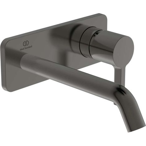 Miscelatore lavabo a parete JOY sporgenza 180 mm rosone quadrato grigio magnetico, kit 2 IDEAL STANDARD (1/3)