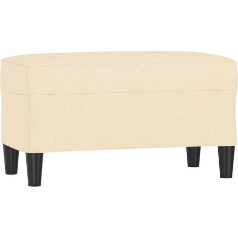 Banc Crème 70x35x41 cm Tissu CFW956932 (1/5)