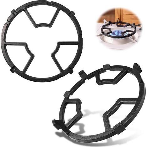 2 Pièces Anneau De Support De Wok Pour Gaziniere Gaz En Fonte, Anneau De Wok Pour CuisinièRe à Gaz, Supports Pour CuisinièRes à Gaz