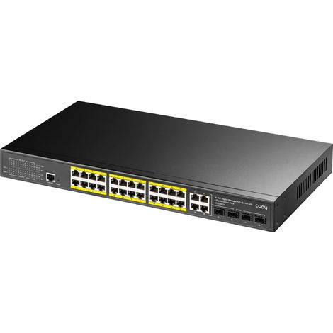 Switch CUDY GS2028PS4-400W 24 puertos Gigabit L2 PoE+ administrado 400W 4 puertos combinados Gigabit