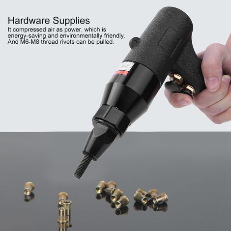 Adaptateur de vis filetée M8-M10, outil de rivetage pneumatique, quincaillerie (1/5)