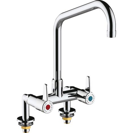 Robinet mélangeur cuisine grande capacité - Bec orientable 360 degrés - Débit 37 l/min - PRESTO CHEF - Presto