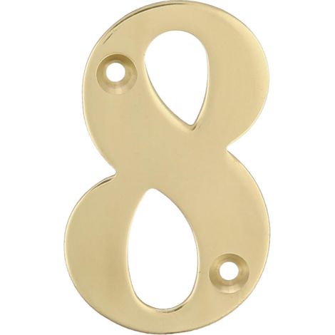 NUMÉRO LAITON DISPLAY N.8 - 10 CM (1/4)
