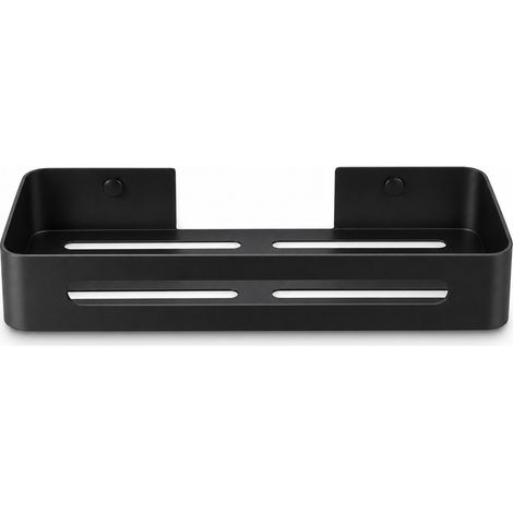 Badezimmer-Wandregal 30 cm aus Edelstahl 304 schwarz (1/5)
