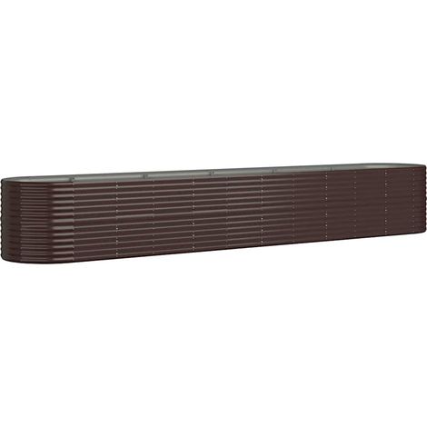 Maison Exclusive - Jardinera arriate acero galvanizado marrón 440 (1/5)
