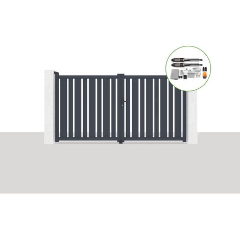 Pack portail battant électrique 300x160cm VEYMONT + Motorisation TANKER B700 (1/5)