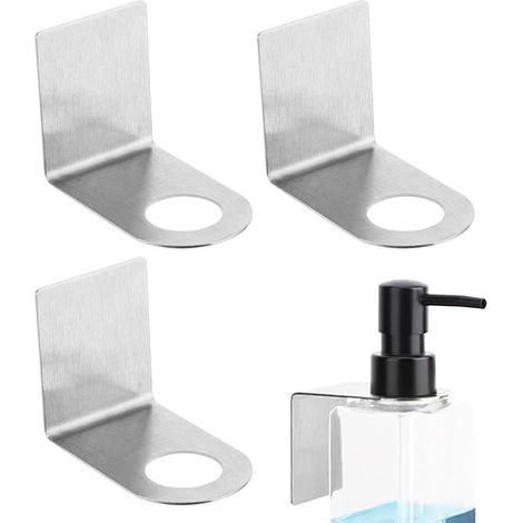 Porte-shampoing pour salle de bain 3 crochets rangement étanche (1/5)