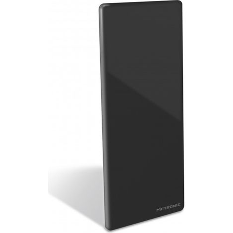 Antenne terrestre HD 50 dB – Réception UHF optimale – Accroche murale et pied intégré – Design sobre et élégant – Metronic