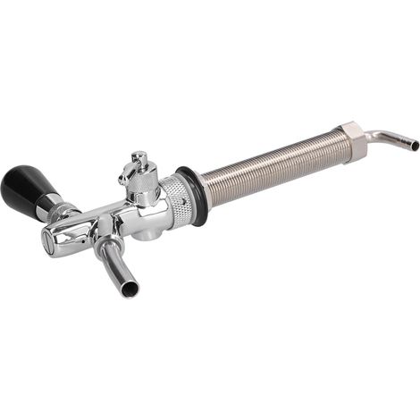 Robinet à Bière Réglable Chromé Acier Inoxydable Tige G5/8 pour Brassage Maison (1/5)