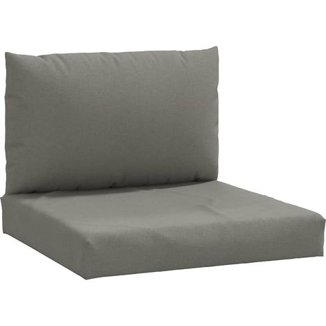 Maison Exclusive - Palettenkissen 2-tlg. Melange Dunkelgrau Stoff
