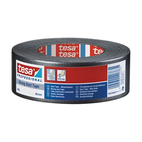 Rollo Cinta Americana Negra 25m x 50mm Tesa