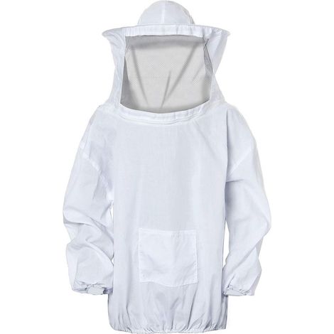 Imkerjacke, Professioneller Bienenschutz, Imkerhut mit abnehmbarem Schleier, Imkeranzug mit Reißverschluss