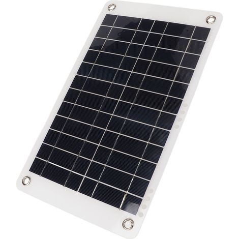 Panneau Solaire 12V 8.5W Silicium Monocristallin Semi-Flexible avec Pinces Chargeur Batterie Solaire Extérieur (1/5)