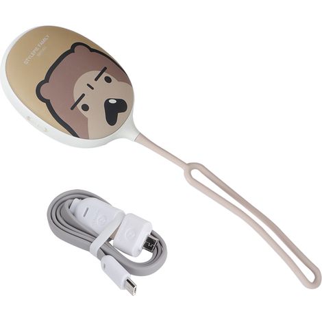 Chauffe-mains USB portable avec motif animaux mignon et lampe LED pour bureau maison (1/5)