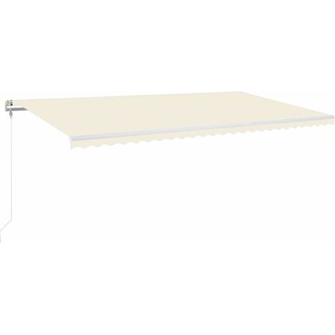 Maison Exclusive - Markise Automatisch Einziehbar 600x350 cm Crem (1/5)