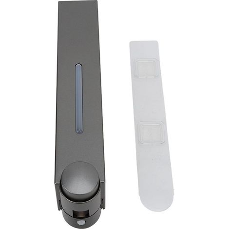 Distributor wall-mounted of soap liquid, Type stick rear, distributor of shampoing plastic for the home, hotel, schools, the toilets, gray 6028 1 cup (1/5)