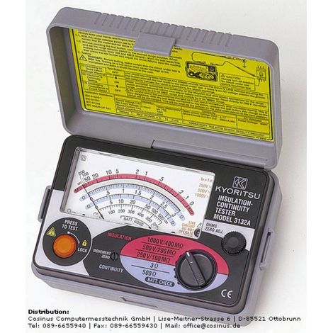 Turbo Kyoritsu 3132A Tester di isolamento analogico