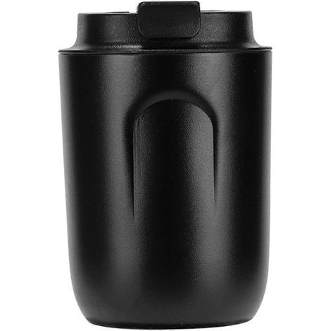 Schwarzer isolierter Kaffeebecher aus Edelstahl (1/5)