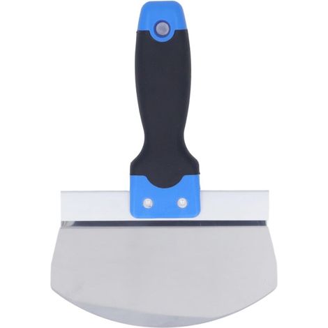1 Stück Edelstahl-Spachtel, Bogenspatel, Handwerkzeug für Trockenbau mit glatter Kante für Maler und Stuckateure (1/4)