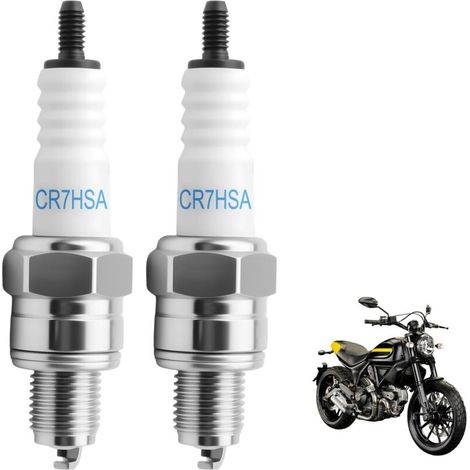 2 Bougies NGK CR7HSA Pour Scooters Cyclomoteurs Motos Et Moteurs 2 Temps Pièce De Rechange Haute Performance Durable Et Fiable Compatible Avec Tous Les Petits Moteurs à Essence (1/5)