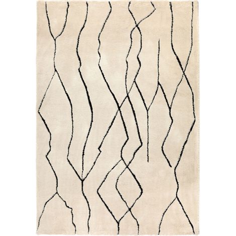VIVARAISE - Tapis d'appoint Luce - Blanc - Polypropylène 200 x 290 cm