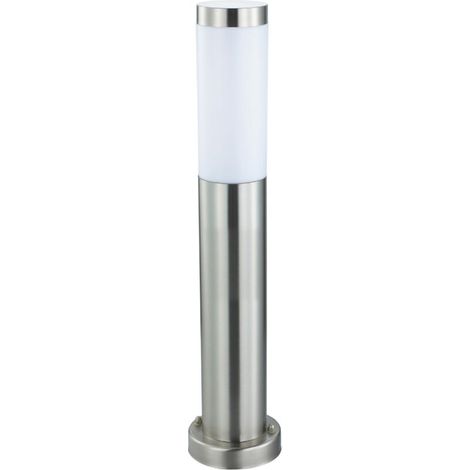 Außenleuchte aus Edelstahl, E27 60 W – Höhe 500 mm – Schutzart IP44 (spritzwassergeschützt) – 360°-LED-Beleuchtung für Wege und Gärten – Horoz Electric (1/4)