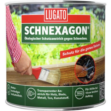 Lugato Schnexagon 375ml Ökologischer Schutzanstrich gegen Schnecken