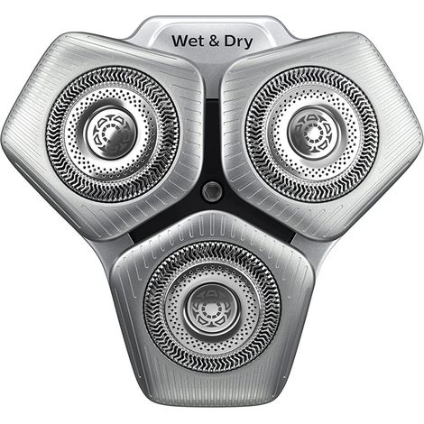 Scherköpfe SH71/50 für Philips Rasierer der Serien S5000, S7000, SH60/70 und SH71/50 (silber)