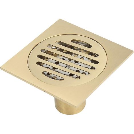 Shower Drain, Square Shower Floor Drain, Copper Core Strainer, Anti Clog Shower Drain pour Home Bathroom, Bathroom accessoire (1/5)
