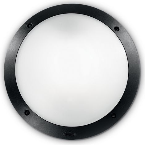 Applique Moderna Polar-1 Materie Plastiche Nero 1 Luce E27 (1/3)