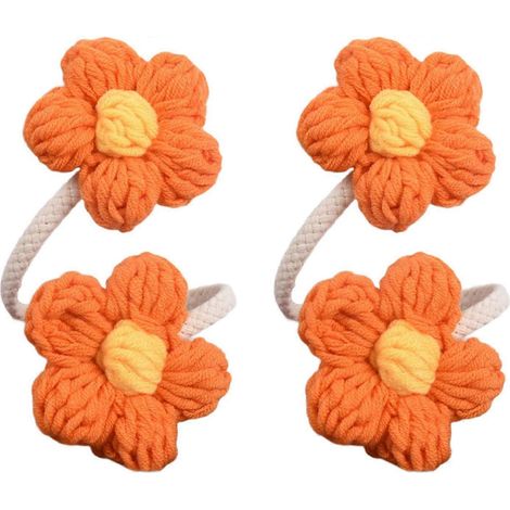 Embrasses de rideaux décoratives à motifs floraux, boucles de maintien et supports pour rideaux intérieurs - Marque ECVGHD (1/5)