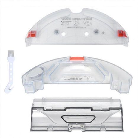 Pour aspirateur robot T7 T7PRO S5 Max S55Max S6 MaxV S6 PURE : réservoir d'eau, bac à poussière, support de nettoyage et ensemble de chiffons de nettoyage (1/5)