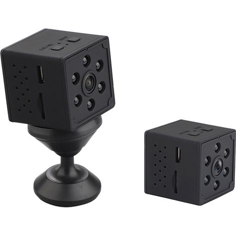 Mini caméra espion sans fil Full HD 1080p avec audio et vidéo, vision nocturne et détection de mouvement (1/4)