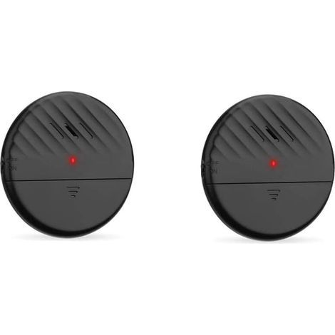 2 Packs Alarme de fenêtre de Porte avec capteur de Vibration Noir125dB Détecteur de cambriolage Fin et Puissant avec indicateur LED à sensibilité réglable pour la sécurité à Domicile (1/5)