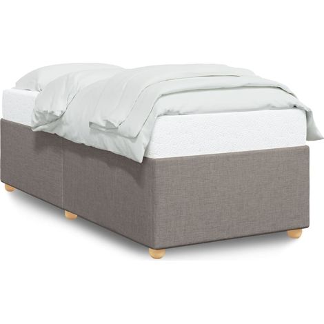 Maison Exclusive - Bettgestell ohne Matratze Taupe 80x200 cm Stof (1/5)