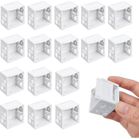 Lot de 32 supports de store de 2,5 cm(blanc)  Supports de montage robustes pour stores de fenêtre vénitiens, pièces de rechange faciles à installer (1/5)
