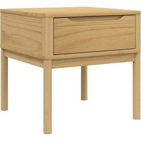 Maison Exclusive - Tavolo per Lampada FLORO 55x55x54 cm Marrone Cera Legno di Pino