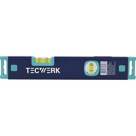 Wasserwaage 40cm Alu.silber Spiegellibelle max.±0,5 mm/m TECWERK
