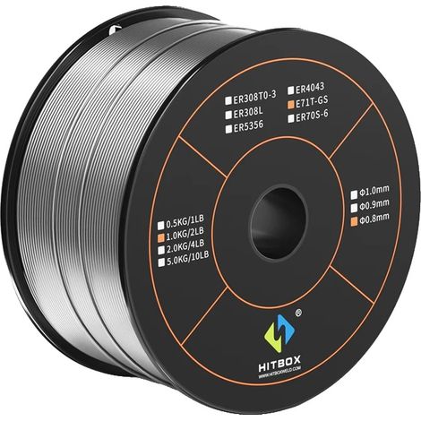 Filo per saldatura MIG, diametro 0,8 mm, peso 1 kg, 1KG, 0,8mm (1/5)