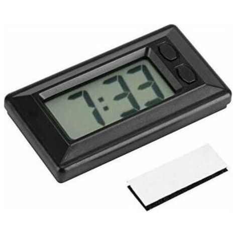 Portable digital clock with LCD screen (77 x 42.4 x 17.7 mm), for tablet or car dashboard (1/4)