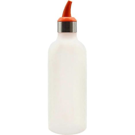 Flacon souple de 450 ml - Distributeur de condiments et de sauces, orange et rouge rosé-Orange