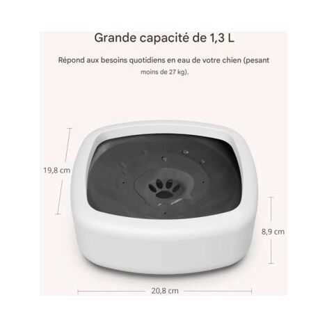 NALOOKAMIC Gamelle d'eau anti - éclaboussure pour chien (1/4)