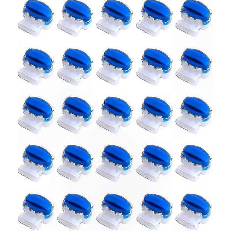 Connecteurs 25 pièces remplis de résine pour réparation de câble d’alimentation de tondeuse robot, solution de fixation de fil basse tension (1/4)