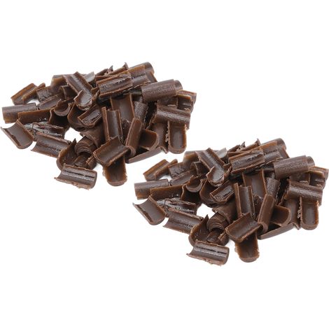 2 sachets de granules pour extensions de cheveux à pointes en U, résine thermocollante, marron, pour salon de coiffure à domicile. (1/5)