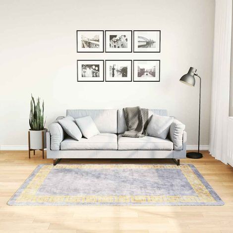 Teppich Waschbar Grau 120x180 cm