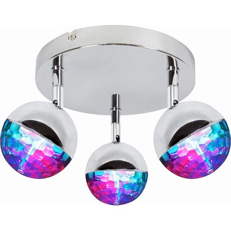 Plafoniera LED RGB Candellux Party 98-67784 cromo 32cm